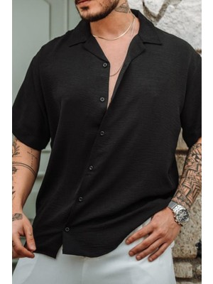 Tarz Cool Erkek Krep Kumaş Oversize Gömlek