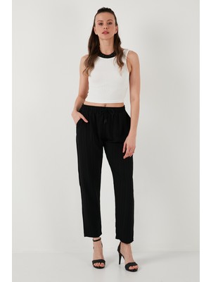Lela Slim Fit Normal Bel Cepli Pantolon Kadın Pantolon 5865297