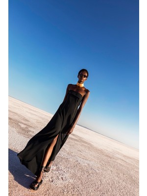 Kameya 40237 Siyah Elbise