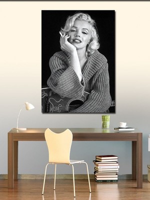 Tablomega Kanvas Tablo Marilyn Monroe ve Gitar