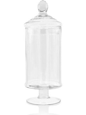 Royaleks Group Kapaklı Ayaklı Sunum Şekerlik Fanus 33 cm ROYALEKS-70260