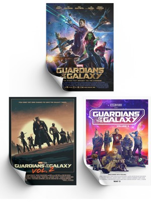 NOKEM 3lü Set Galaksinin Koruyucuları Posterleri & Guardians Of The Galaxy Posterleri Mlknkm1