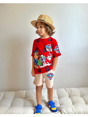 Sacro Kids Paw Patrol Baskılı Şort T-Shirt Erkek Çocuk Takım