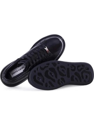 Pierre Cardin 10205 Air Taban Deri Sneaker Siyah