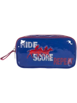 Toyfest Kalem Çantası Mavi Çift Gözlü Kalemlik