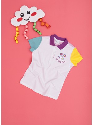 U.S. Polo Assn. Beyaz Kız Çocuk Slim Fit Polo T-Shirt SEVERUS