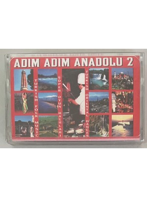 Adım Adım Anadolu 2 Kaset (Jelatininde Orjnal Dönem Baskı Sıfır Kaset)