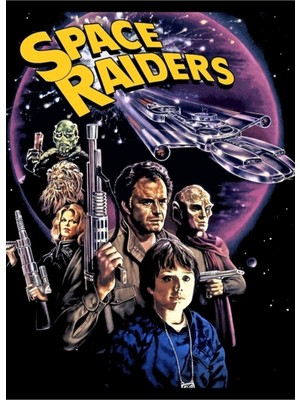 Jeronkarji Space Raiders Tablo Ahşap Poster Dekoratif