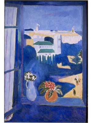 Jeronkarji Tangıer'de Bir Pencereden Görünen Peyzaj - Henrı Matısse Tablo Ahşap Poster Dekoratif