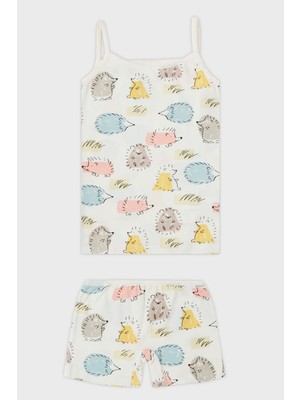 Lela Desenli  Pamuk Ip Askılı 2'li Iç Giyim Takım Kız Çocuk Takım 6651011