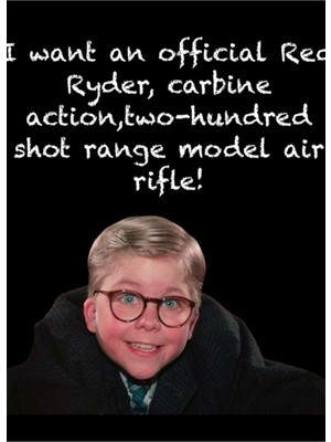 Jeronkarji Bir Noel Hikayesi Red Ryder Tablo Ahşap Poster Dekoratif