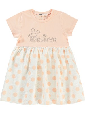 Civil Girls Kız Çocuk Elbise 2-5 Yaş Pudra