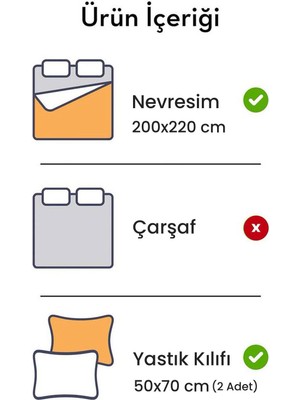 Evidea Soft Çift Kişilik Nevresim Seti - Açık Gri