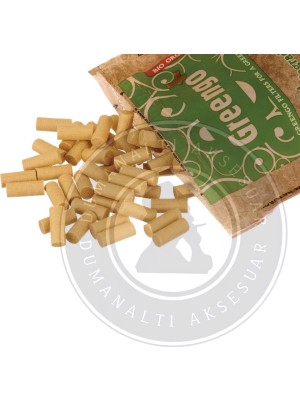 Greengo Biyo-Organik 6 x 15MM Doğal Renkli Sigara Filtresi 200 Adet FSC Sertifikalı
