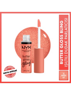 Nyx Professional Makeup Butter Gloss Bling Işıltılı Dudak Parlatıcısı - 02 Dripped Out