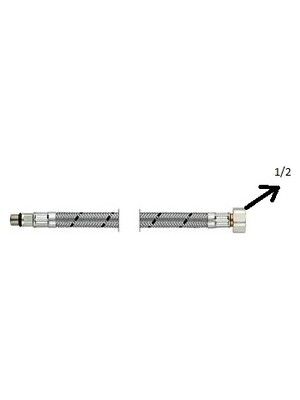 Bilsa 1/2 Batarya Bağlantı Paslanmaz Su Flex 60 cm
