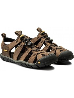 Keen Clearwater Cnx Leather Erkek Sandalet 1013106 - Kahverengi