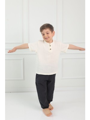 Cuckoo Cotton Müslin Çocuk Pantolon Lastikli