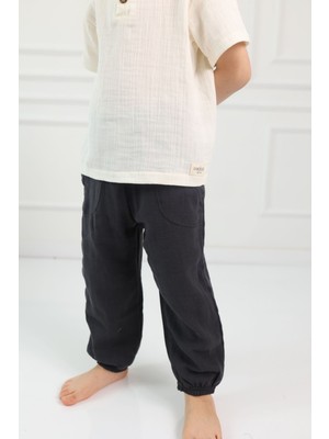 Cuckoo Cotton Müslin Çocuk Pantolon Lastikli