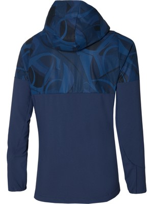 Mizuno Paris Athlete Hooded Jacket Kadın Yağmurluk Lacivert