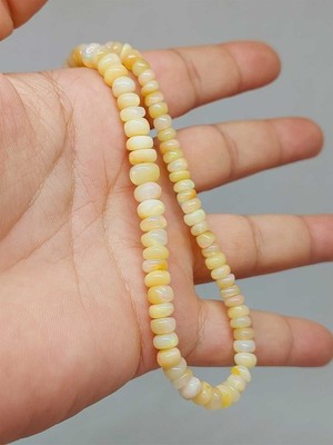 Etiyopya Opal Taşı Kolye Yansımalı Renkler 68 Karat Çelik Kapama (51262)