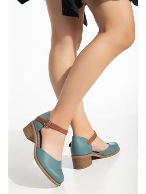 Analin Shoes Kadın Deri Bilekten Bağlı Sandalet 2888 Sandalet Electronıc 37