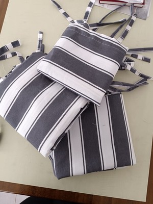 Karmaş Home Balkon Perdesi Gri/beyaz