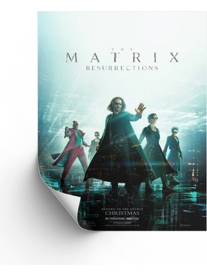 NOKEM Matrix 4 Posteri & The Matrix Resurrections Posteri & The Matrix Posteri & Film Poster Dfknkm1