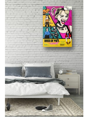 NOKEM Harley Quinn Birds Of Prey Posteri & Yırtıcı Kuşlar Poster & Birds Of Prey Afiş Dcknkm1