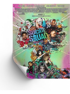 NOKEM Suicide Squad Posteri & Gerçek Kötüler Posteri & Suicide Squad Afişi & DC Poster Dcknkm1