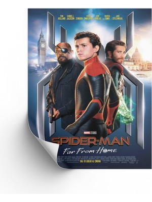 NOKEM Örümcek Adam Evden Uzakta Posteri & Spider Man Far From Home Poster & Marvel Poster Mlknkm1