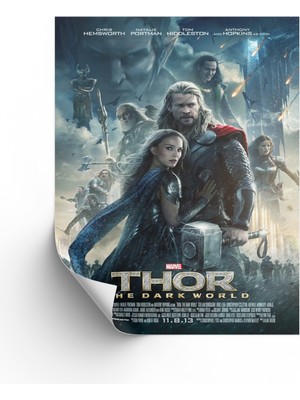 NOKEM Thor 2 Posteri & Thor The Dark World Posteri & Thor Karanlık Dünya Poster Thor Posteri Mlknkm1