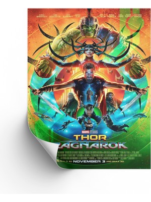 NOKEM Thor 3 Posteri & Thor Ragnarok Posteri & Thor Ragnarok Afişi Posteri & Marvel Poster Mlknkm1