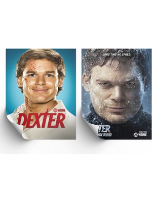 NOKEM 2'li Set Dexter Posterleri & Dexter Afişleri & Dexter Posterleri & Dizi Posterleri Dfknkm1