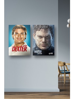 NOKEM 2'li Set Dexter Posterleri & Dexter Afişleri & Dexter Posterleri & Dizi Posterleri Dfknkm1