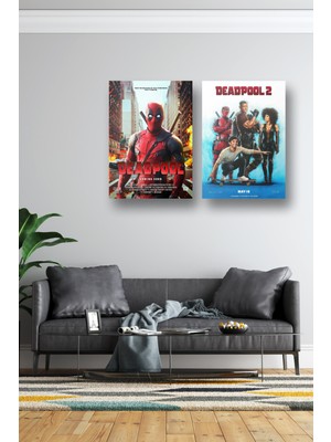 NOKEM 2li Set Deadpool Posterleri & Setli Deadpool Afişleri Posterleri & Marvel Posterleri Mlknkm1