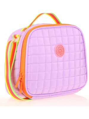 Kaukko Kids Isı Yalıtımlı Kız Çocuk Lila Turuncu Beslenme Çantası