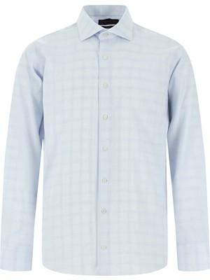 Kiğılı Uzun Kol Slim Fit Dar Kesim Ekose Pamuk Gömlek