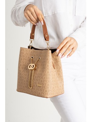 Just Polo Kadın 3 Bölmeli Ayarlanabilir Uzun Askılı El ve Omuz Çantası MDS2064