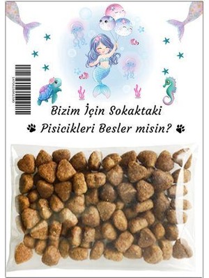Parti Dükkanım Deniz Kızı Hediyelik Kedi Maması 5 Adet