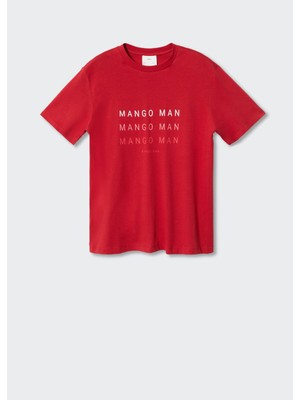 Mango Man Logo Baskılı Tişört