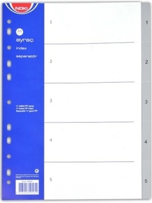 Noki Ayraç Pp 1-5 Rakam