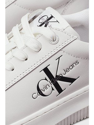 Calvin Klein Logolu Sneaker Ayakkabı YW0YW014760K9 Bayan Ayakkabı YW0YW01476 0k9