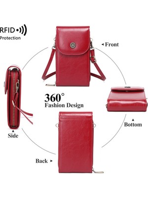 Dafu Kadın Dikey Moda Crossbody Cep Telefonu Çantası (Yurt Dışından)