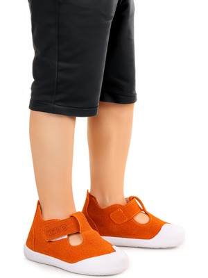 Kiko Kids Elroy Cırtlı Erkek Bebek Günlük Ayakkabı Turuncu