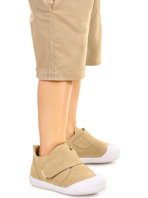 Kiko Kids Rosie Erkek Bebek Ayakkabı Taş Düz Tabanlı Tekstil Malzeme Cırtlı Bağlama