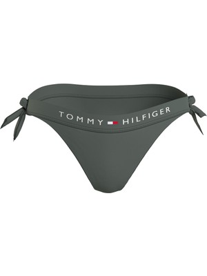 Tommy Hilfiger Haki  Kadın Bikini Alt Cheeky Sıde Tıe Bıkı Mrg UW0UW0449