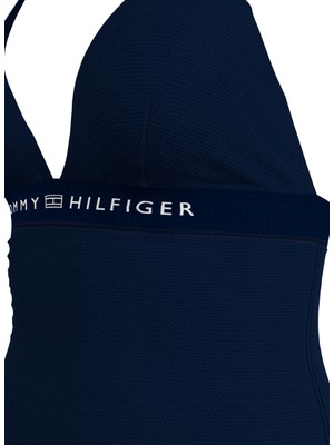 Tommy Hilfiger Lacivert Kadın Mayo Halter One Pıece Rp, Dw5 UW0UW05259