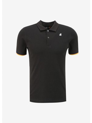 K-Way Siyah Erkek Polo T-Shirt K7121IW_VINCENT