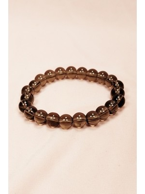 Mbb E-Ticaret Dumanlı Kuvars Doğal Taş Bileklik Kutulu